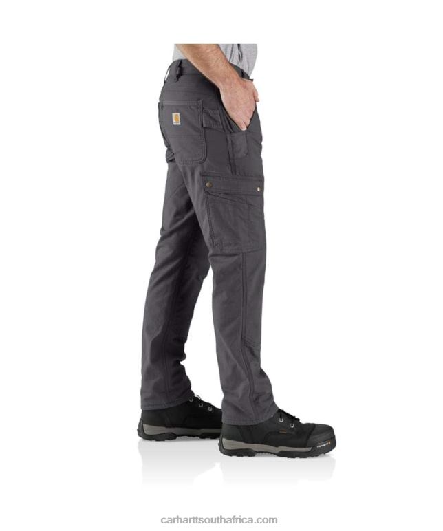 Men Basil 6D80X55 Carhartt Rugged Flex Relaxed Fit Ripstop Cargo Fleece-Lined Work Pant