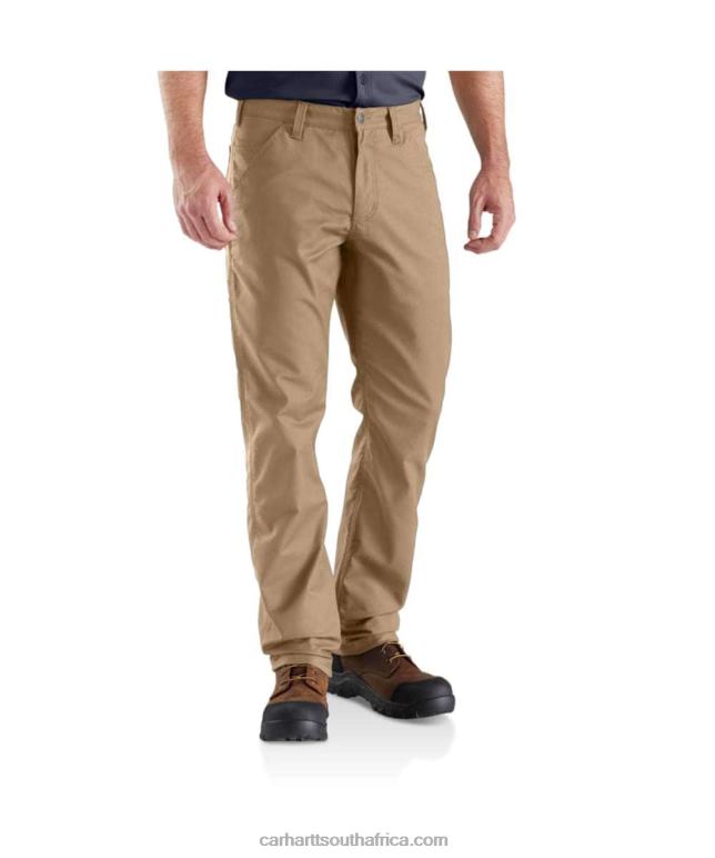 Men Black 6D80X56 Carhartt Rugged Professional Series Rugged Flex Relaxed Fit Canvas Work Pant