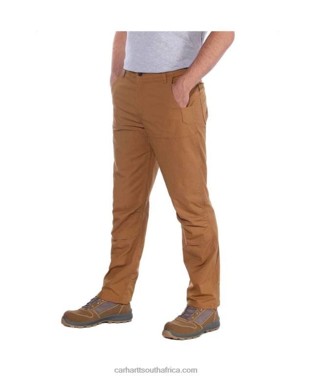 Men Black 6D80X57 Carhartt Steel Rugged Flex Relaxed Fit Double-Front Utility Work Pant