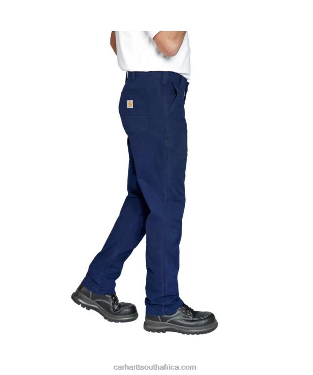 Men Black 6D80X61 Carhartt Rugged Flex Straight Fit Canvas 5-Pocket Tapered Work Pant