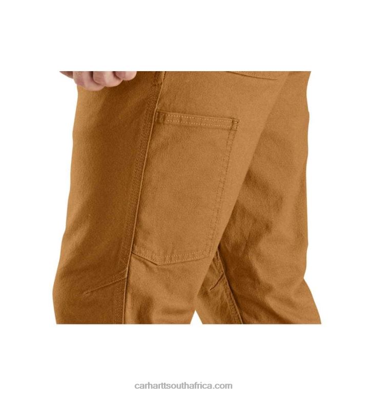 Men Black 6D80X67 Carhartt Rugged Flex Straight Fit Duck Tapered Leg Utility Work Pant