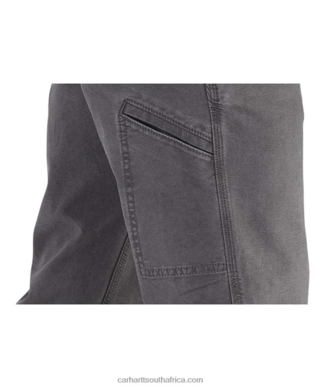 Men Dark Khaki 6D80X70 Carhartt Rugged Flex Relaxed Fit Canvas Work Pant