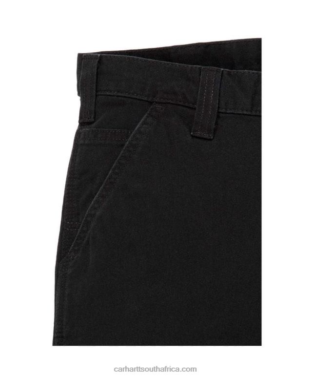 Men Dark Khaki 6D80X70 Carhartt Rugged Flex Relaxed Fit Canvas Work Pant