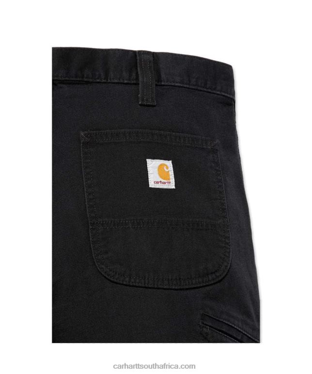 Men Dark Khaki 6D80X70 Carhartt Rugged Flex Relaxed Fit Canvas Work Pant