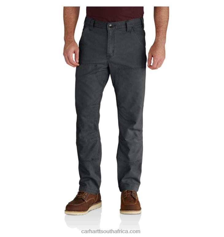 Men Shadow 6D80X59 Carhartt Rugged Flex Relaxed Fit Canvas Double-Front Utility Work Pant