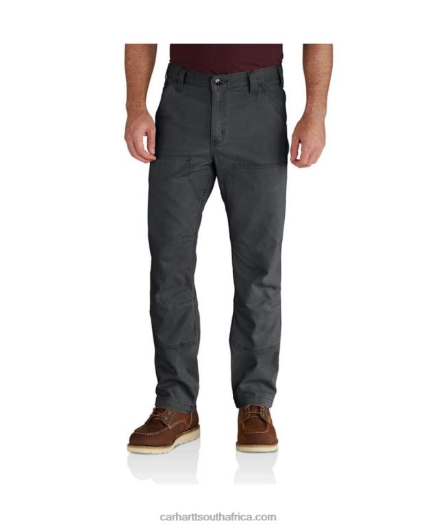 Men Shadow 6D80X59 Carhartt Rugged Flex Relaxed Fit Canvas Double-Front Utility Work Pant