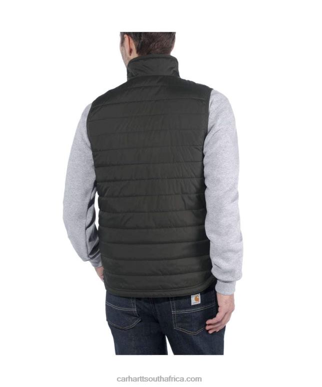 Men Black 6D80X104 Carhartt Rain Defender Relaxed Fit Lightweight Insulated Vest