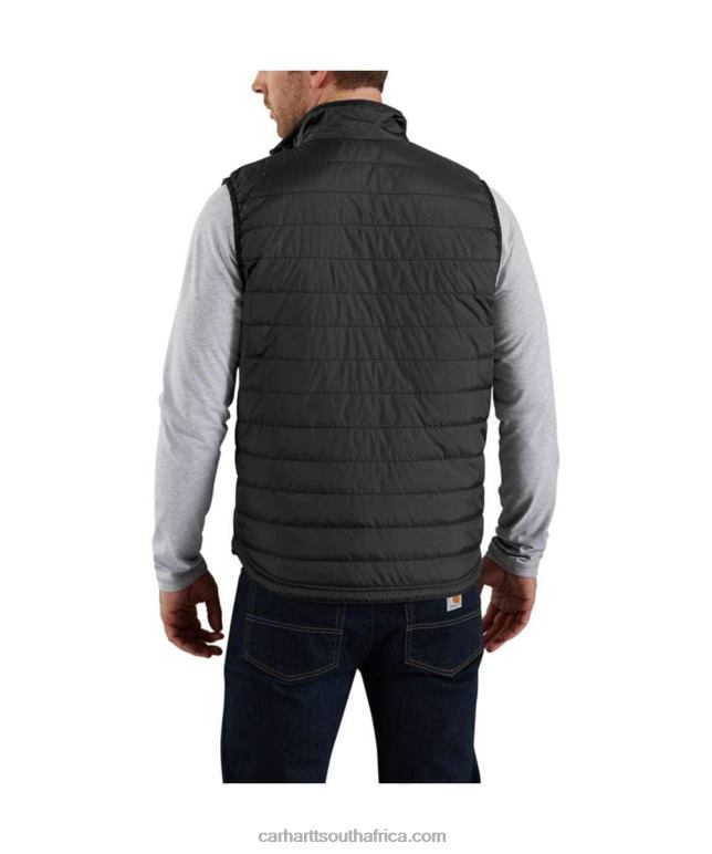 Men Black 6D80X104 Carhartt Rain Defender Relaxed Fit Lightweight Insulated Vest