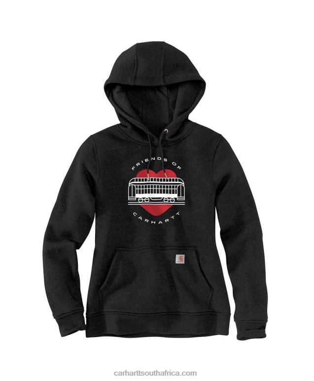 Women Navy 6D80X213 Carhartt Women'S Relaxed Fit Midweight Foc Sweatshirt