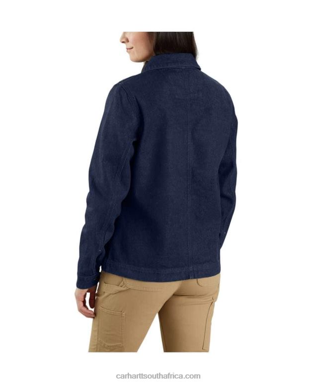 Women Basin 6D80X192 Carhartt Rugged Flex Relaxed Fit Denim Jacket