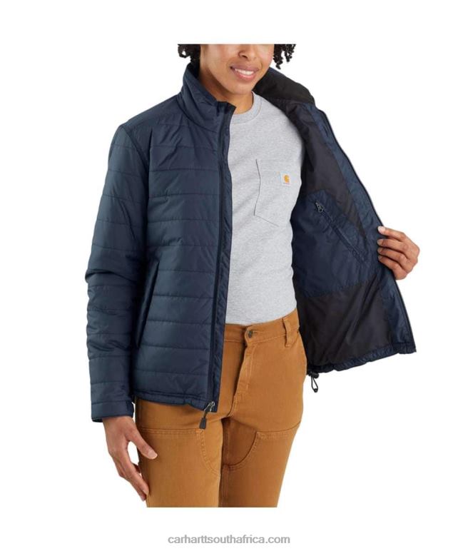 Women Black 6D80X190 Carhartt Rain Defender Relaxed Fit Lightweight Insulated Jacket