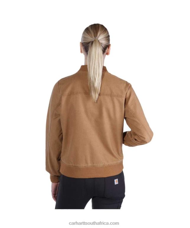 Women Black 6D80X196 Carhartt Rugged Flex Relaxed Fit Canvas Jacket