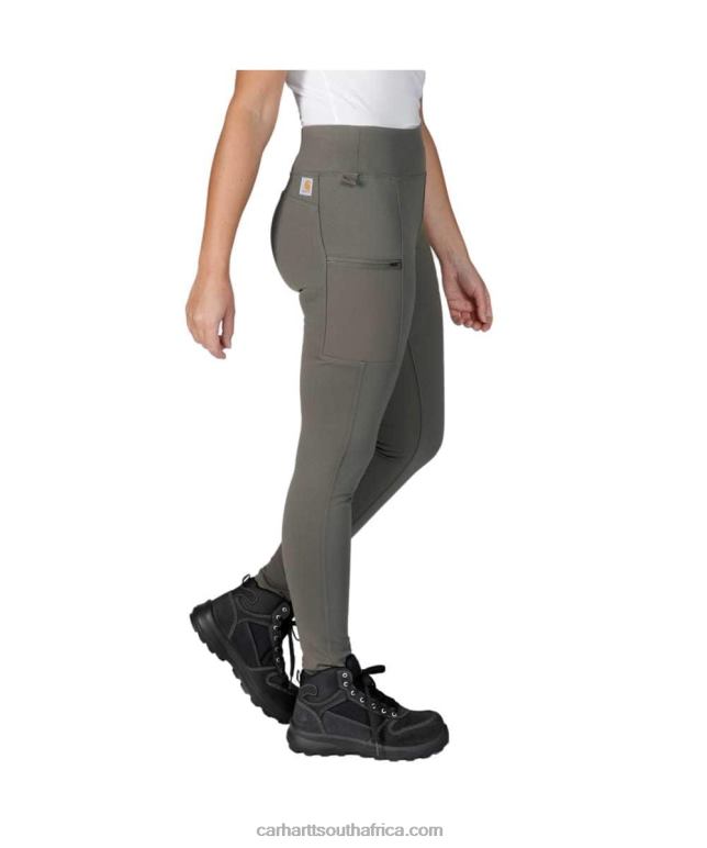 Women Black 6D80X183 Carhartt Force Fitted Lightweight Utility Legging