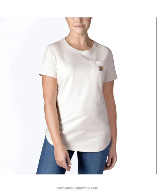 Women Magenta Agate 6D80X224 Carhartt Force Relaxed Fit Midweight Short-Sleeve Pocket T-Shirt